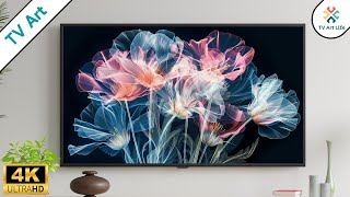 Stunning Wildflowers on Black 💐 Floral Display in 4K for your Frame TV | 4hrs