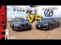 Not Even Close! Honda Civic Type R vs Toyota 86 TRD Drag Race and Track Battle | Hot or Not