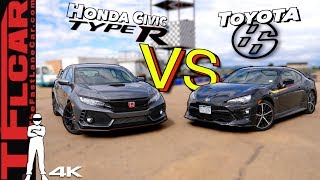 Not Even Close Honda Civic Type R Vs Toyota 86 Trd Drag Race And Track Battle Hot Or Not Youtube