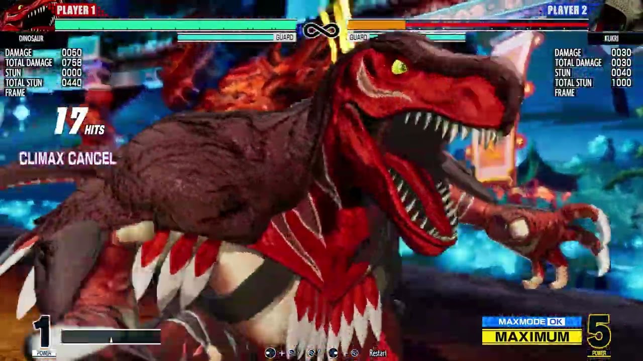 Dinosaur 100% ToD Combo (KOF XV)