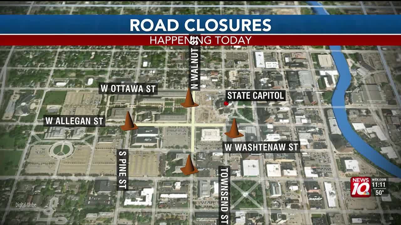 Downtown Lansing roads closing for drone light show testing