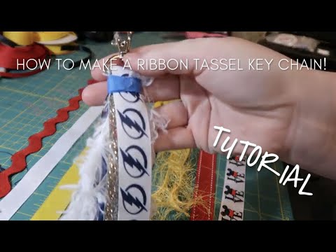 How To Make A Ribbon Tassel Key Chains! Craft Fair 2019 Etsy Seller