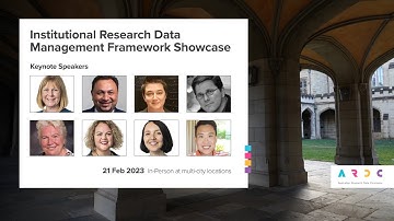 Institutional Research Data Management Framework Showcase event, Australia