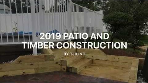 Paver Patio, Timber Wall, & Steps