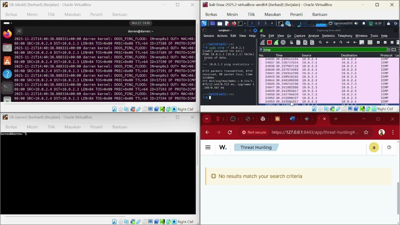 DDoS Attack Simulation