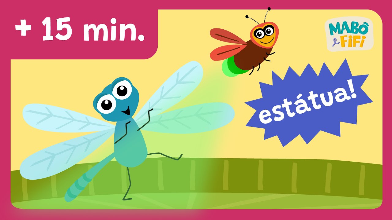 Brincando de estátua com a Libélula + Sapo Cururu e outras canções para dançar – Educação Infantil