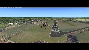Wing42 Lockheed Vega in Lockheed Martin Prepar3D® v5 - slip landing