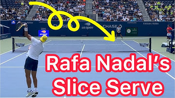How Rafael Nadal Hits A Perfect Slice Serve (Pro Tennis Technique Explained)