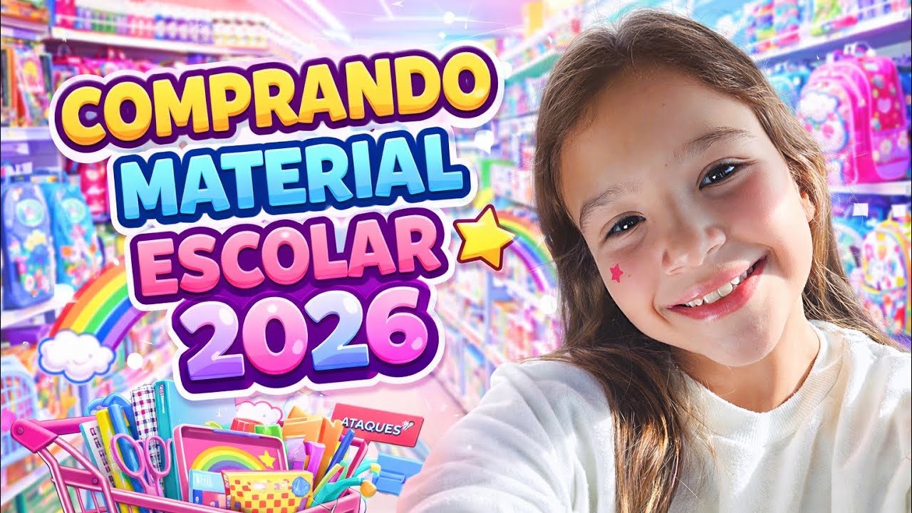 Comprando meu material escolar de 2026🏫📚