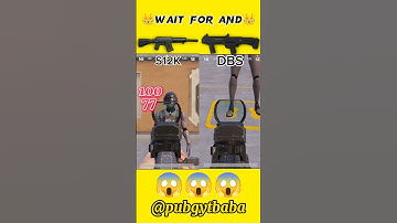 DBS v/s S12K must viral weapon in pubg pubg gun damage test #viral #shorts