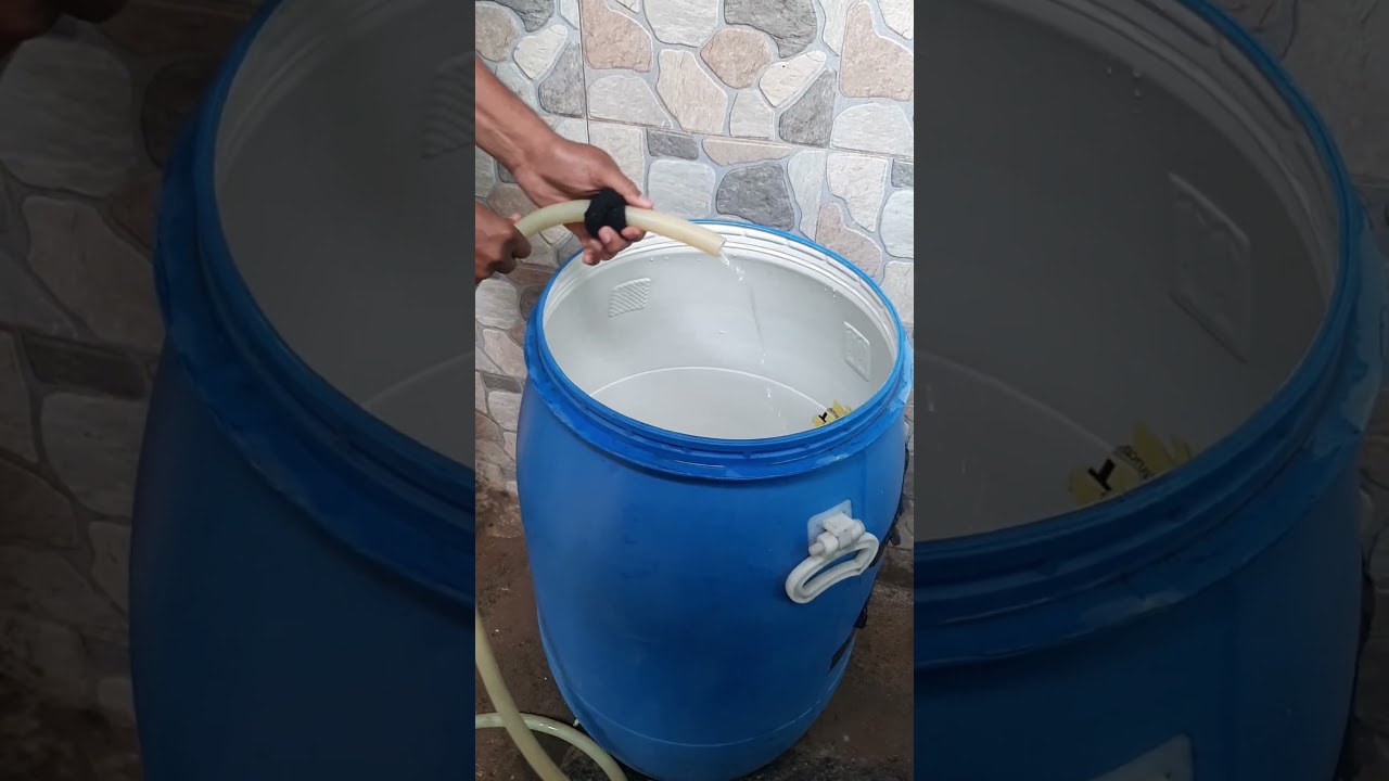 Simple Trick to Fill a Barrel Without Holding the Pipe 