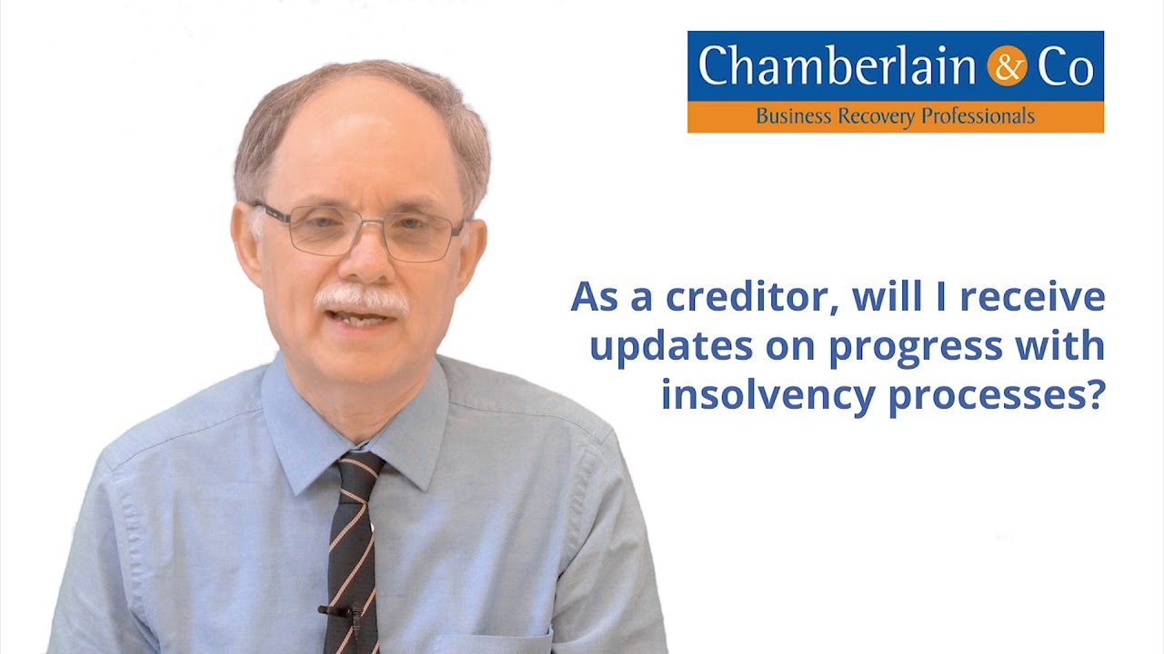 As a creditor, will I receive updates on progress with insolvency processes?