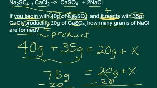Conservation of mass word problems.