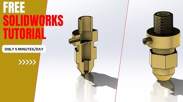 Solidworks Tutorial From ZERO (Lesson19) 👀 Spray Nozzle
