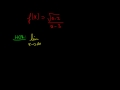 Exemple dune fonction avec une asymptote horizontale partie 1