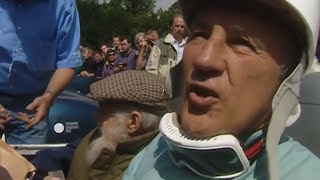 Stirling Moss flat-out at Goodwood in legendary Mercedes 300 SLR