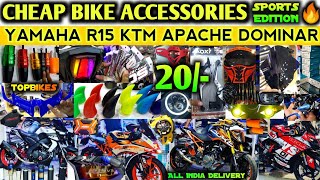 Cheap Bike Accessories Sports Edition | Yamaha, KTM, Bajaj, Apache,RoyalEnfield | All India Delivery