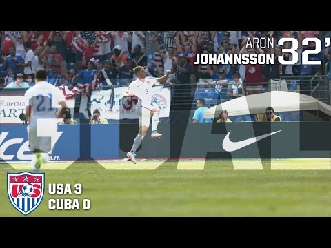 MNT vs. Cuba: Aron Johannsson Goal - July 18, 2015