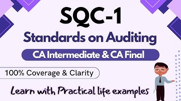 SQC-1 “System of Quality Control” in English - Part 2 | CA Inter & Final
