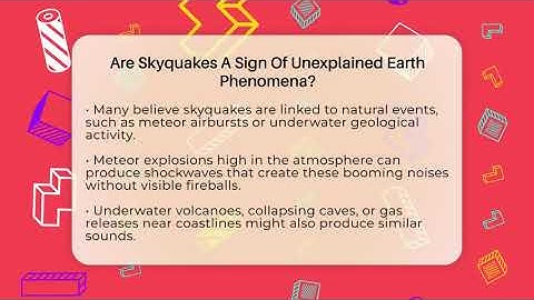Are Skyquakes A Sign Of Unexplained Earth Phenomena? - Strange Science HQ