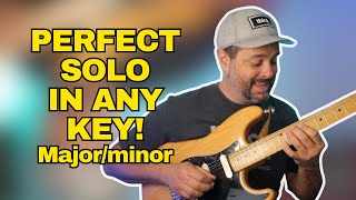 Play PERFECT Solos within SECONDS Using Pentatonic in ANY KEY (NO Mistakes!!)