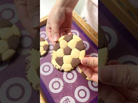 Soccer Ball Shortbread Cookies.#baking #soccer #recipe