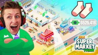 My NEW STORE Sells $500 BILLION Socks?! (Idle Supermarket Tycoon) screenshot 5