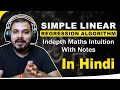 Linear Regression Explained: Simple Math & Intuition in Hindi 📊