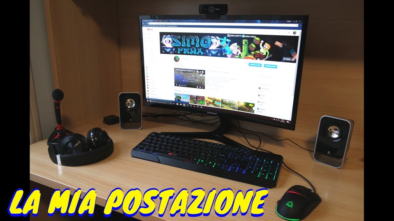 LA MIA POSTAZIONE DA GAMING - SET UP 