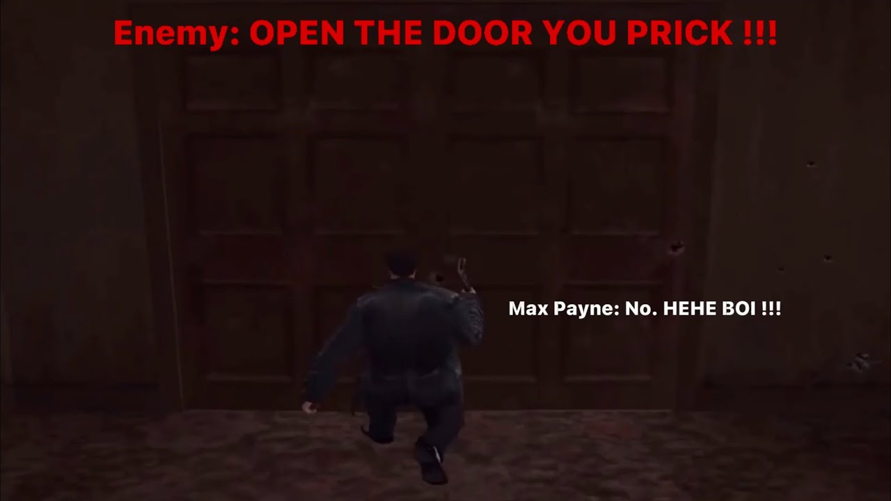 Max Payne Demo - But it’s DAMN DOOR STUCK !!!