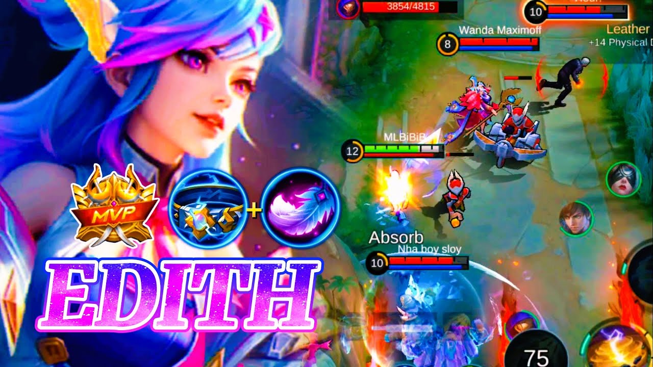SORRY ALDOUS 😂 BEST GAMEPLAY EDITH EXP-LANE [ OP DAMAGE BUILD & EMBLEM ] MLBB