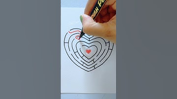 Labyrinth to Heart #puzzle #labyrinth #satisfying #shorts