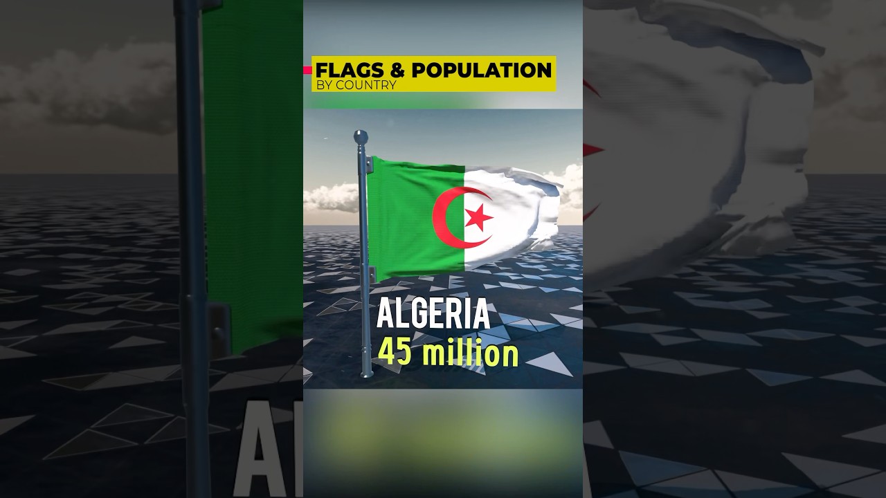 Flags and Population by country - Full Video Link in Description. 