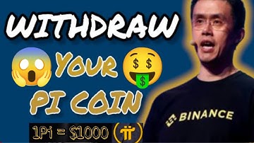 Good News 🎉 | Binance CEO Announce Withdraw Your Pi 🤯😱 | 1Pi Price = $1000 🤑🎉 #bitcoin #crypto #tron