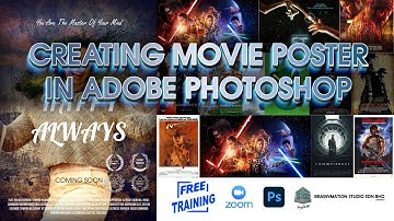 Creating Movie Poster In Adobe Photoshop | Recorded Live Online Training - S02 19th June 2021