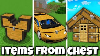 Compilation of the most UNUSUAL ITEMS from the CHEST in Minecraft !
