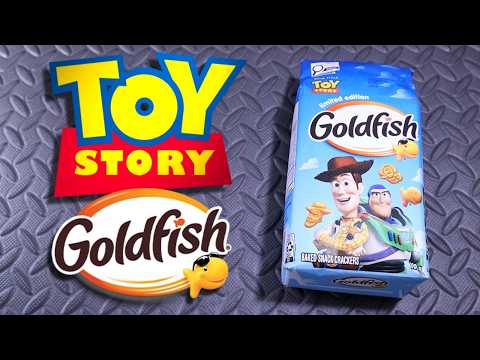 ASMR- TOY STORY GOLDFISH CRACKERS - Soft Spoken, Crunchy Eating Sounds