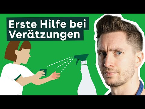 Was tun bei Verätzung: Erste Hilfe für Augen, Haut & bei Verschlucken