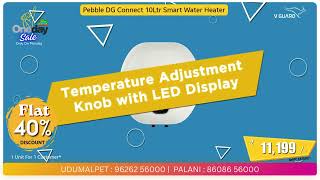 🔥Experience Instant Warmth with V-Guard Pebble DG Connect 10L Smart WaterHeater