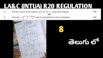 Find the volume of the ellipsoid x^2/a^2+y^2/b^2+z^2/c^2=1 using triple integrals.#jntua