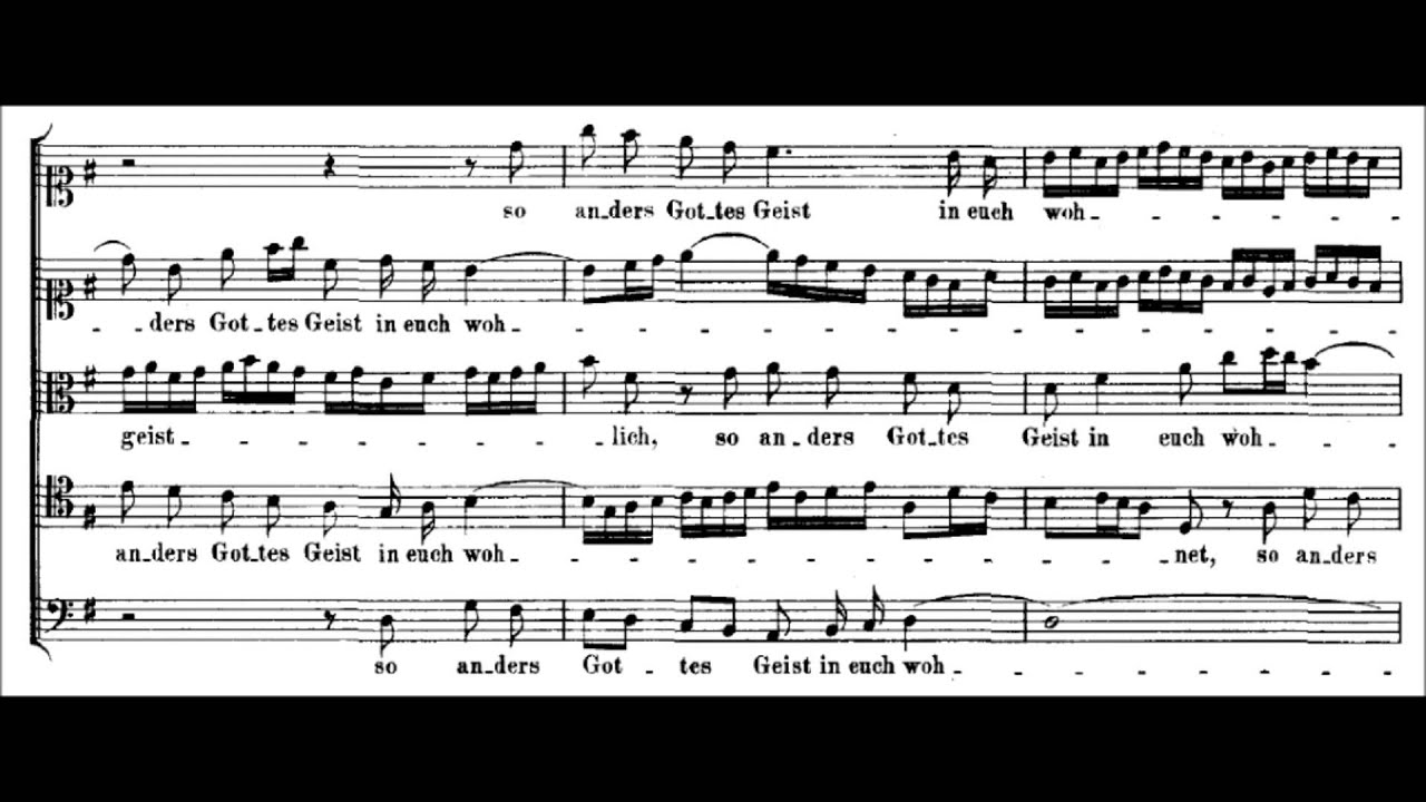 Bach: Jesu meine Freude BWV 227, No. 6. "Ihr aber seid nicht fleischlich"