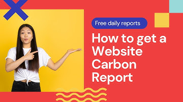 Get a free website carbon report with EcoPing