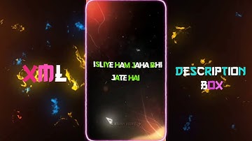 NEW ALIGHTMOTION ATTITUDE XML 👿😉 ALIGHT MOTION NEW XML 🥵✨X RIYAN EDITZ ⚡💥#crazy_editor_bd