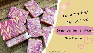 New Recipe - Shea Butter & Aloe Cold Process Soap + Silk & Gel Phase Talk #soap #maker screenshot 3