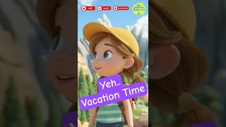 Vacation Aaya  Kids Fun Hindi Rhyme for Summer Holidays &amp; Vacation Activities #KidsRhyme #shorts
