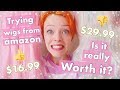 TRYING CHEAP/AFFORDABLE WIGS FROM AMAZON | IS IT REALLY WORTH IT?