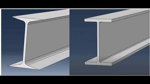 how to design H-beam and I-beam using abaqus