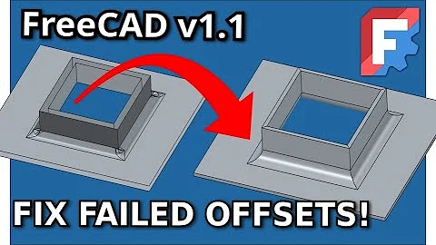 How to fix Failed 3D Offsets in FreeCAD 1.1