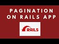Implement Pagination with Kaminari gem in Rails App