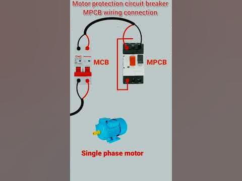 MPCB Wiring Connection Diagram #Motor protection circuit breaker - YouTube